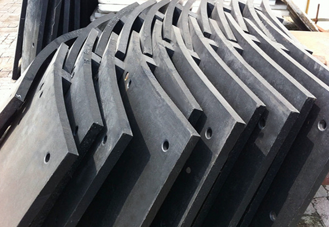 Vanlig høy mangan stål foring Ball Mill Liner